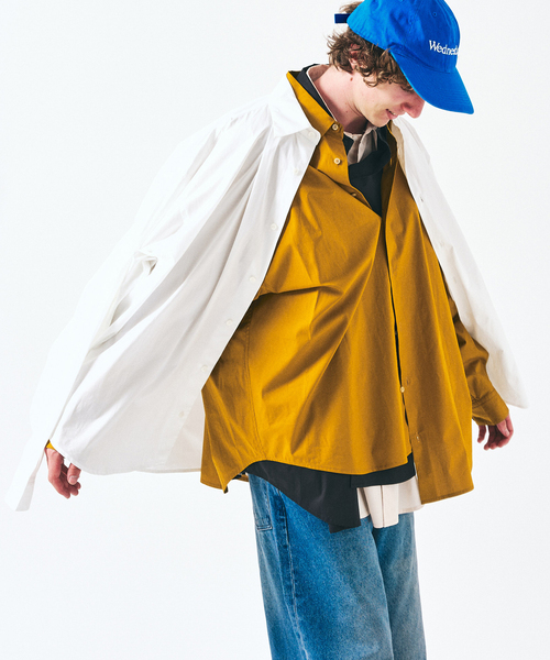 417 EDIFICE（フォーワンセブンエディフィス）の「【SOMELOS】RELAXED LIVRE SHIRT（シャツ/ブラウス・メンズ・ブラック/ホワイト/ベージュ/マスタード・MEDIUM/LARGE）」の7枚目の写真