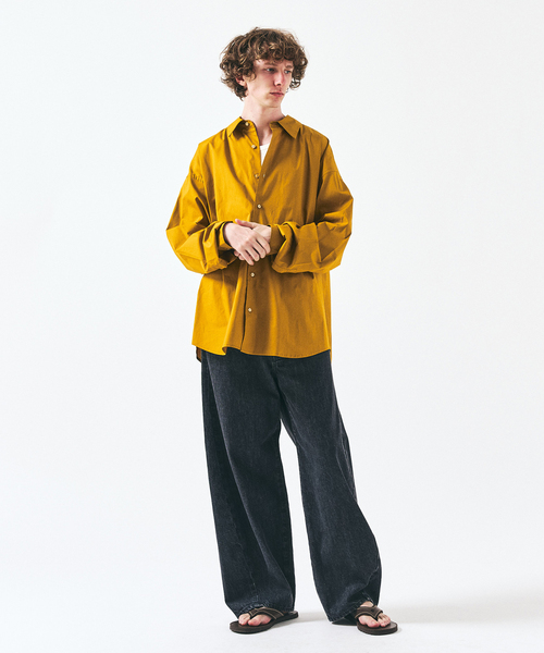 417 EDIFICE（フォーワンセブンエディフィス）の「【SOMELOS】RELAXED LIVRE SHIRT（シャツ/ブラウス・メンズ・ブラック/ホワイト/ベージュ/マスタード・MEDIUM/LARGE）」の14枚目の写真