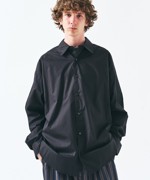 417 EDIFICE（フォーワンセブンエディフィス）の「【SOMELOS】RELAXED LIVRE SHIRT（シャツ/ブラウス・メンズ・ブラック/ホワイト/ベージュ/マスタード・MEDIUM/LARGE）」の18枚目の写真