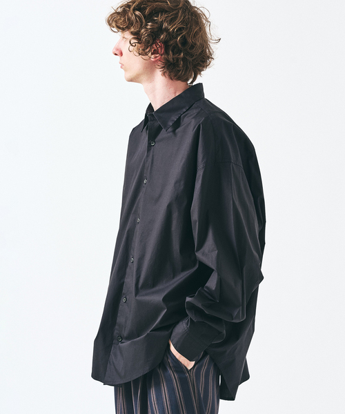 417 EDIFICE（フォーワンセブンエディフィス）の「【SOMELOS】RELAXED LIVRE SHIRT（シャツ/ブラウス・メンズ・ブラック/ホワイト/ベージュ/マスタード・MEDIUM/LARGE）」の19枚目の写真