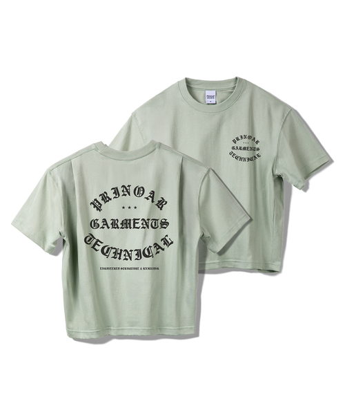 PRINOAR(プリノア)の「ガーメンツセミクロップ半袖Tシャツ - メドウミスト(Tシャツ/カットソー・レディース・グリーン系その他・SMALL/MEDIUM/LARGE)」の1枚目の写真