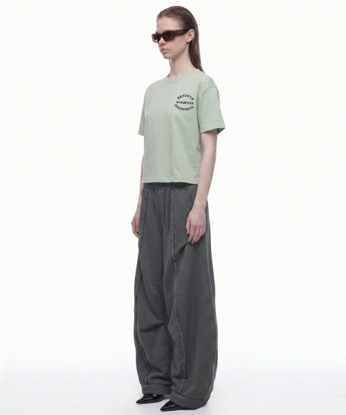 PRINOAR(プリノア)の「ガーメンツセミクロップ半袖Tシャツ - メドウミスト(Tシャツ/カットソー・レディース・グリーン系その他・SMALL/MEDIUM/LARGE)」の8枚目の写真