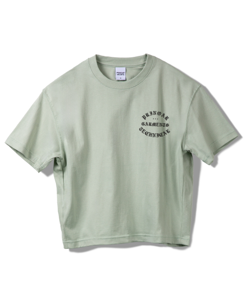 PRINOAR(プリノア)の「ガーメンツセミクロップ半袖Tシャツ - メドウミスト(Tシャツ/カットソー・レディース・グリーン系その他・SMALL/MEDIUM/LARGE)」の10枚目の写真
