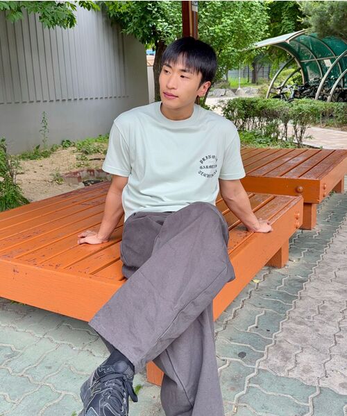 PRINOAR(プリノア)の「ガーメンツセミクロップ半袖Tシャツ - メドウミスト(Tシャツ/カットソー・レディース・グリーン系その他・SMALL/MEDIUM/LARGE)」の6枚目の写真