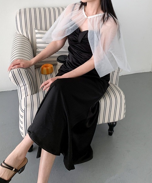 Jasmine Grandiflorum(ジャスミングランディフローラム)の「【Jasmine】パールボタンチュールボレロ(カーディガン/ボレロ・レディース・ホワイト・FREE)」の10枚目の写真