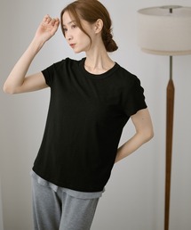 無地 半袖 クルーネック Tシャツ トップス