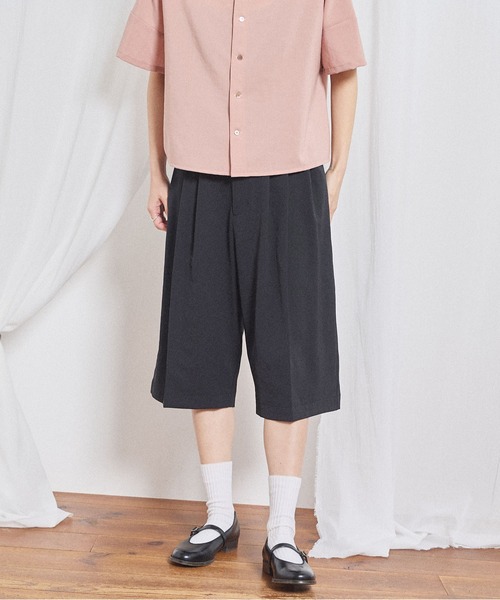 3tuck half pants（スラックス）｜fig London（フィグロンドン）の