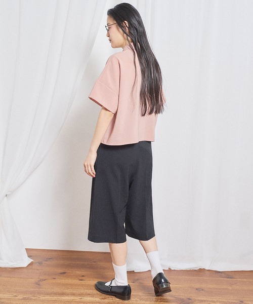 fig London(フィグロンドン)の「3tuck half pants(スラックス・レディース・ベージュ/ブラック・FREE)」の5枚目の写真
