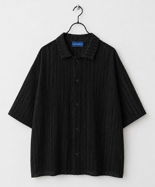 CALIFORNIA OUTFITTERS（カリフォルニア アウトフィッターズ）の「5C30 レースシアーワイドシャツ（シャツ/ブラウス・メンズ・ブラック/ホワイト・FREE）」の5枚目の写真