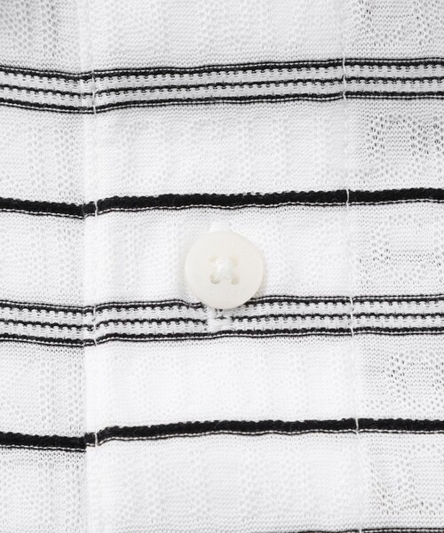 MACKINTOSH LONDON(マッキントッシュ ロンドン)の「ロゴジャカードボーダーポロシャツ(ポロシャツ・メンズ・ホワイト/ブラック・XL/L/M)」の11枚目の写真