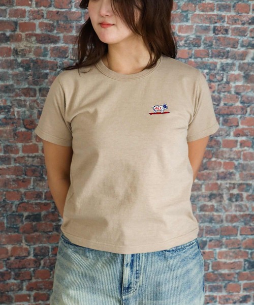 The Endless Summer(エンドレスサマー)の「ORGANIC COTTON FIT T-SHIRT(Tシャツ/カットソー・レディース・ブラック/ホワイト/ベージュ/ネイビー・FREE)」の3枚目の写真