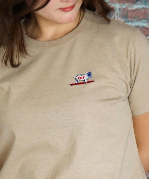 The Endless Summer(エンドレスサマー)の「ORGANIC COTTON FIT T-SHIRT(Tシャツ/カットソー・レディース・ブラック/ホワイト/ベージュ/ネイビー・FREE)」の7枚目の写真