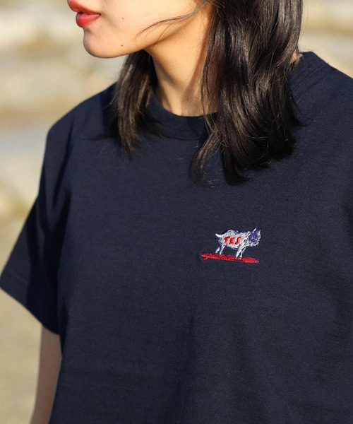 The Endless Summer(エンドレスサマー)の「ORGANIC COTTON FIT T-SHIRT(Tシャツ/カットソー・レディース・ブラック/ホワイト/ベージュ/ネイビー・FREE)」の8枚目の写真