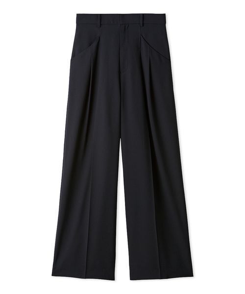 LILY BROWN（リリーブラウン）の「【LUMISHADE】 ルーズワイドパンツ（その他パンツ・レディース・ベージュ/ネイビー/ミント・0/1）」の3枚目の写真