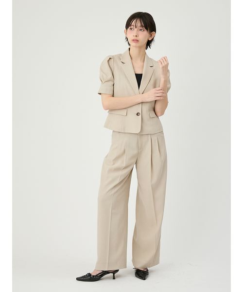LILY BROWN（リリーブラウン）の「【LUMISHADE】 ルーズワイドパンツ（その他パンツ・レディース・ベージュ/ネイビー/ミント・0/1）」の12枚目の写真