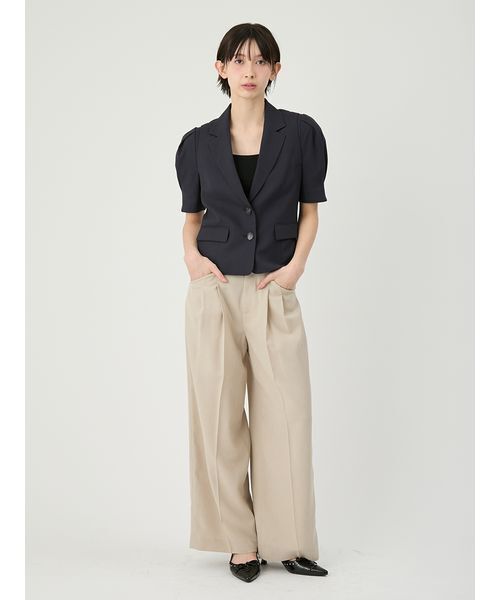 LILY BROWN（リリーブラウン）の「【LUMISHADE】 ルーズワイドパンツ（その他パンツ・レディース・ベージュ/ネイビー/ミント・0/1）」の13枚目の写真