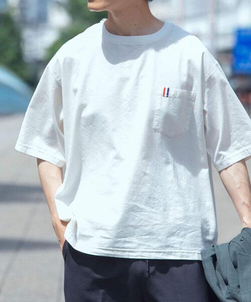 ITEMS URBANRESEARCH(アイテムズ アーバンリサーチ)の「『吸水速乾』フレンチリネン×COOLMAX フハクTシャツ(Tシャツ/カットソー・メンズ・オリーブ/グレー/オフホワイト/ブラック系その他・MEDIUM/LARGE)」の15枚目の写真