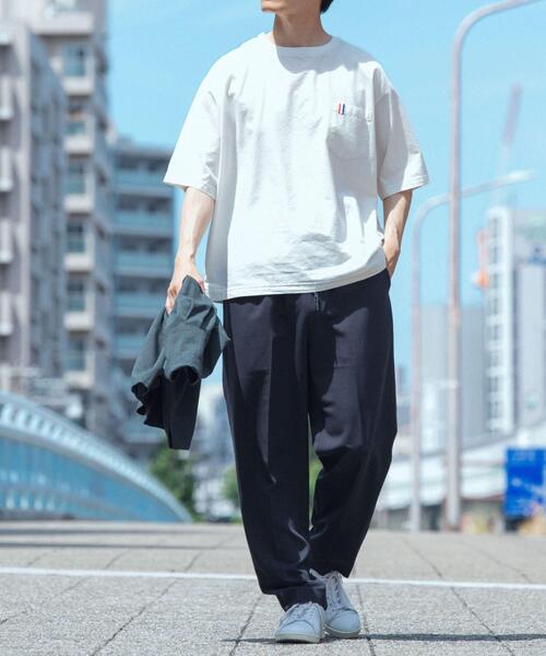 ITEMS URBANRESEARCH(アイテムズ アーバンリサーチ)の「『吸水速乾』フレンチリネン×COOLMAX フハクTシャツ(Tシャツ/カットソー・メンズ・オリーブ/グレー/オフホワイト/ブラック系その他・MEDIUM/LARGE)」の13枚目の写真
