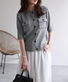 セール】Contour Button Off-Shoulder Knit（ニット/セーター