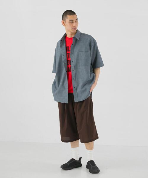 EKAL(エカル)の「『UR TECH DRYLUXE/吸水速乾/接触冷感』ハイツイストショートスリーブシャツ(シャツ/ブラウス・メンズ・グレー/グレー系その他/ネイビー・LARGE/MEDIUM)」の9枚目の写真