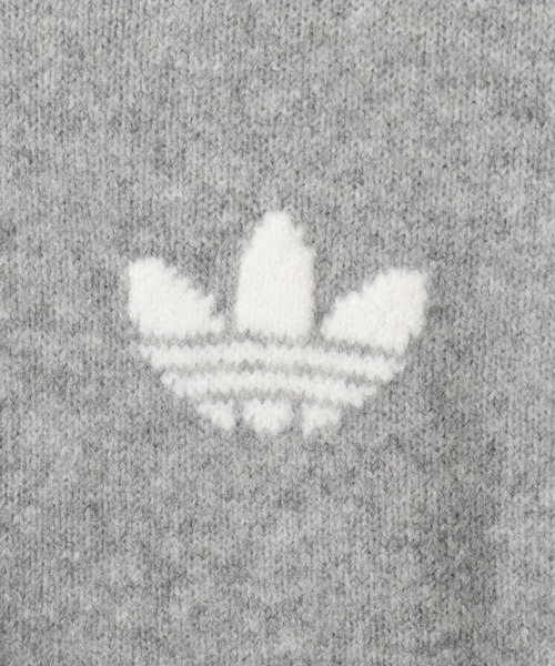 adidas(アディダス)の「adidas ESSENTIALS KNIT HOODIE / アディダス エッセンシャルズ ニット フーディー(パーカー・レディース・グレー・S/M/L)」の5枚目の写真