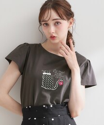 【接触冷感・UVカット・洗える】CATプリントTシャツ