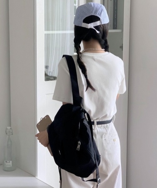 LADY LIKE(レディライク)の「シャカシャカリュックサック/ナップサック(バックパック/リュック・レディース・レッド/アイボリー/ブラック・F)」の8枚目の写真