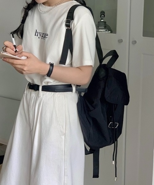 LADY LIKE(レディライク)の「シャカシャカリュックサック/ナップサック(バックパック/リュック・レディース・レッド/アイボリー/ブラック・F)」の7枚目の写真