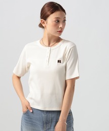 【RUSSELL ATHLETIC (ラッセルアスレティック）】リブヘンリー半袖Tシャツ