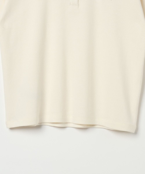 Russell Athletic(ラッセルアスレティック)の「【RUSSELL ATHLETIC (ラッセルアスレティック)】リブヘンリー半袖Tシャツ(Tシャツ/カットソー・レディース・オフホワイト/ネイビー/グレー・FREE)」の17枚目の写真
