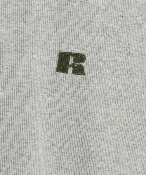 Russell Athletic(ラッセルアスレティック)の「【RUSSELL ATHLETIC (ラッセルアスレティック)】リブヘンリー半袖Tシャツ(Tシャツ/カットソー・レディース・オフホワイト/ネイビー/グレー・FREE)」の11枚目の写真