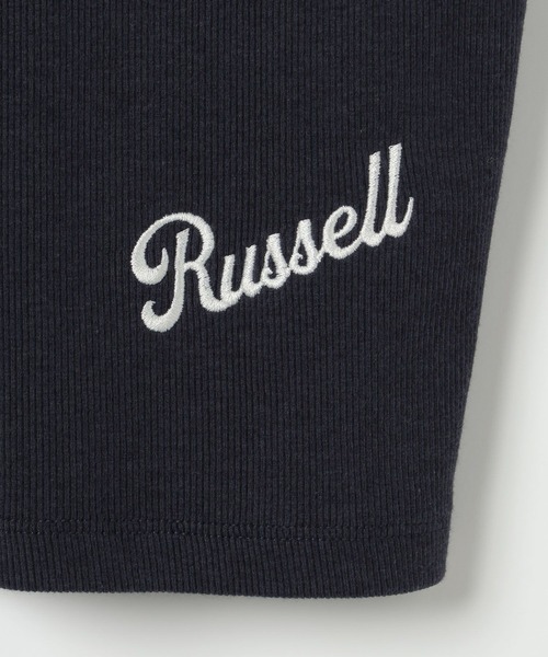 Russell Athletic(ラッセルアスレティック)の「【RUSSELL ATHLETIC (ラッセルアスレティック)】リブヘンリー半袖Tシャツ(Tシャツ/カットソー・レディース・オフホワイト/ネイビー/グレー・FREE)」の6枚目の写真