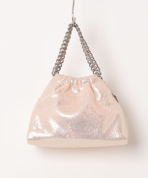 STELLA McCARTNEY(ステラマッカートニー)の「Falabella Drawstring Crossbody Bag / ファラベラ ドローストリング クロスボディバッグ(ショルダーバッグ・レディース・ピンク系その他・ONE SIZE)」の2枚目の写真