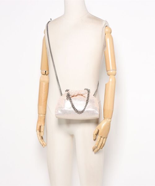 STELLA McCARTNEY(ステラマッカートニー)の「Falabella Drawstring Crossbody Bag / ファラベラ ドローストリング クロスボディバッグ(ショルダーバッグ・レディース・ピンク系その他・ONE SIZE)」の5枚目の写真