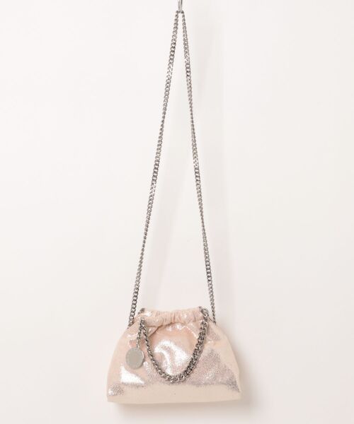 STELLA McCARTNEY(ステラマッカートニー)の「Falabella Drawstring Crossbody Bag / ファラベラ ドローストリング クロスボディバッグ(ショルダーバッグ・レディース・ピンク系その他・ONE SIZE)」の6枚目の写真