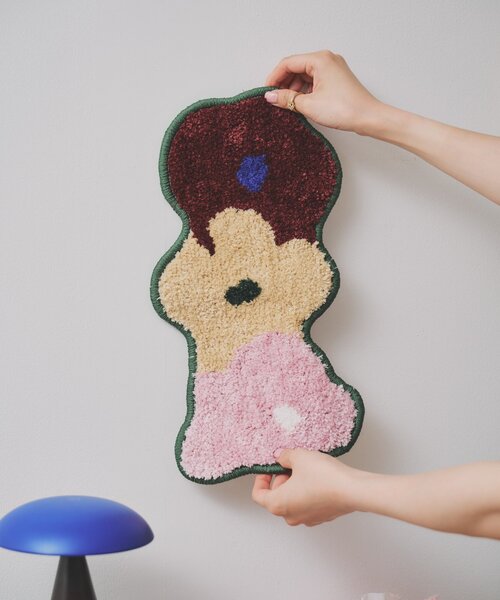 SAHIR(サヒール)の「【SAHIR サヒール】Accent mat flower3 アクセントマット(ラグ/マット・レディース・グリーン・0)」の4枚目の写真