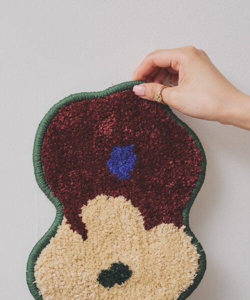 SAHIR(サヒール)の「【SAHIR サヒール】Accent mat flower3 アクセントマット(ラグ/マット・レディース・グリーン・0)」の5枚目の写真