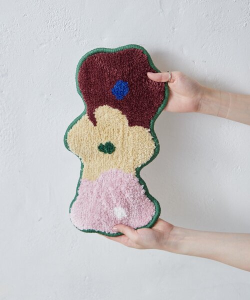 SAHIR(サヒール)の「【SAHIR サヒール】Accent mat flower3 アクセントマット(ラグ/マット・レディース・グリーン・0)」の9枚目の写真