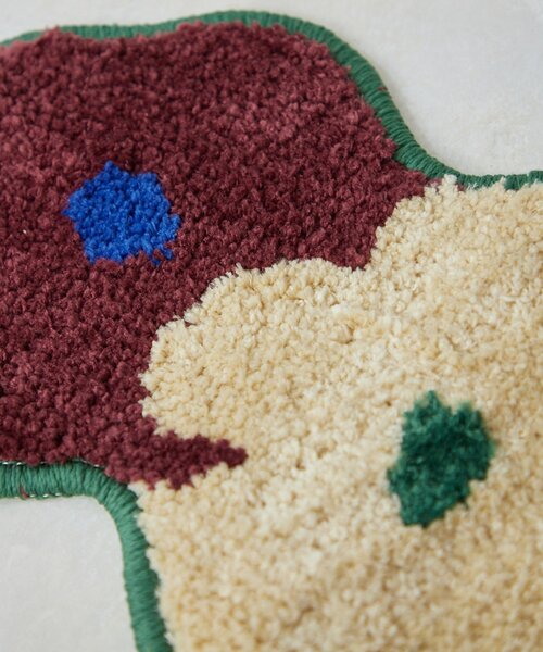 SAHIR(サヒール)の「【SAHIR サヒール】Accent mat flower3 アクセントマット(ラグ/マット・レディース・グリーン・0)」の11枚目の写真