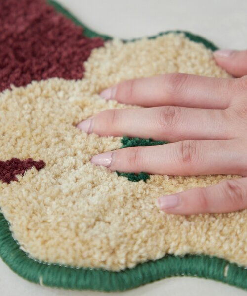 SAHIR(サヒール)の「【SAHIR サヒール】Accent mat flower3 アクセントマット(ラグ/マット・レディース・グリーン・0)」の13枚目の写真