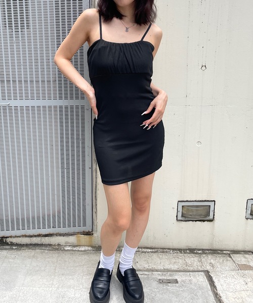 ROGER AND RAW(ロジャーアンドロウ)の「チューブキャミミニワンピース(ワンピース・レディース・ホワイト/ブラック・FREE)」の9枚目の写真