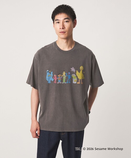 green label relaxing(グリーンレーベルリラクシング)の「【別注】<URBAMENT>「セサミストリート」半袖 Tシャツ(Tシャツ/カットソー・メンズ・その他2/その他4/オフホワイト/ダークブラウン/ブラック/その他1/その他6/その他5/その他3・S/L/M)」の7枚目の写真