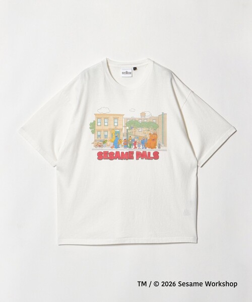 green label relaxing(グリーンレーベルリラクシング)の「【別注】<URBAMENT>「セサミストリート」半袖 Tシャツ(Tシャツ/カットソー・メンズ・その他2/その他4/オフホワイト/ダークブラウン/ブラック/その他1/その他6/その他5/その他3・S/L/M)」の8枚目の写真