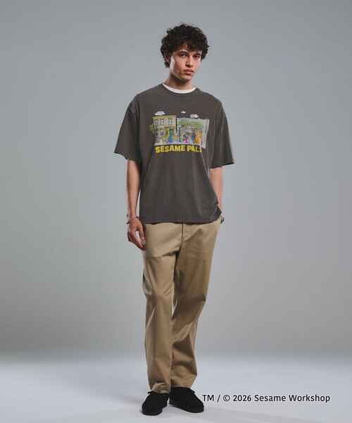 green label relaxing(グリーンレーベルリラクシング)の「【別注】<URBAMENT>「セサミストリート」半袖 Tシャツ(Tシャツ/カットソー・メンズ・その他2/その他4/オフホワイト/ダークブラウン/ブラック/その他1/その他6/その他5/その他3・S/L/M)」の14枚目の写真