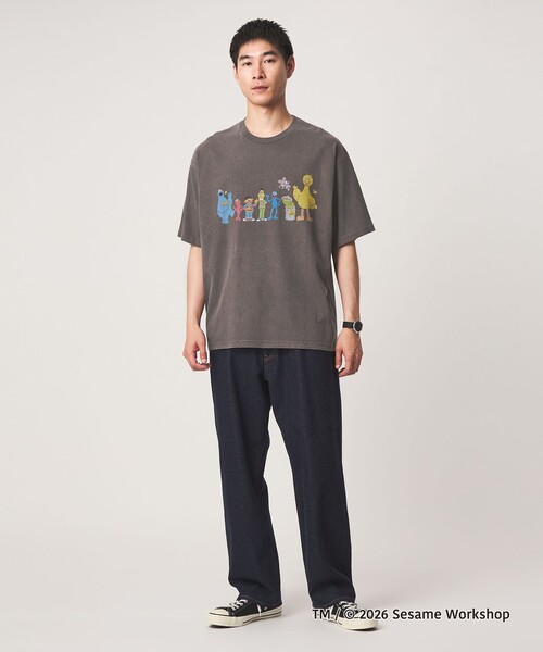 green label relaxing(グリーンレーベルリラクシング)の「【別注】<URBAMENT>「セサミストリート」半袖 Tシャツ(Tシャツ/カットソー・メンズ・その他2/その他4/オフホワイト/ダークブラウン/ブラック/その他1/その他6/その他5/その他3・S/L/M)」の21枚目の写真