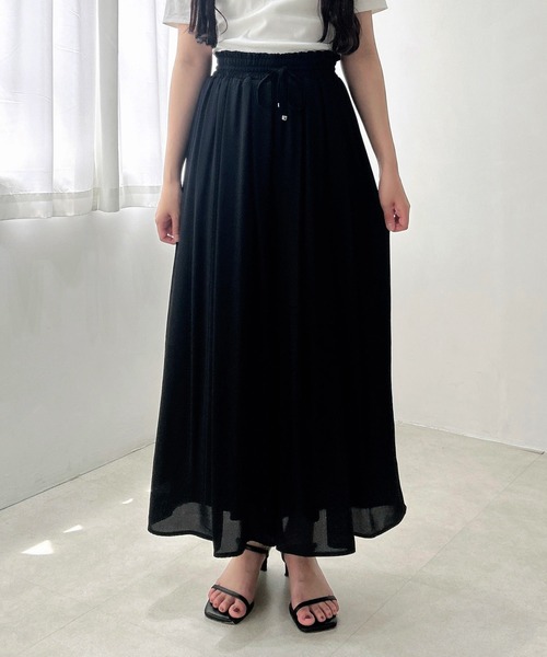 INGNI(イング)の「ジョーゼットイージースカンツ/A(その他パンツ・レディース・ブラック系3/アイボリー/グレー/ブラック・FREE)」の7枚目の写真