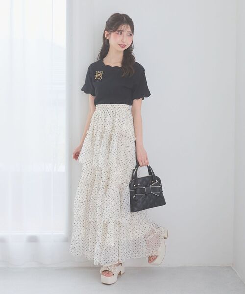 MAJESTIC LEGON(マジェスティックレゴン)の「キルティングリボンミニバッグ(ショルダーバッグ・レディース・ブラック/ブルー/アイボリー・FREE)」の19枚目の写真