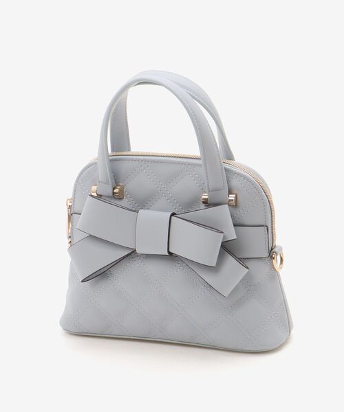 MAJESTIC LEGON(マジェスティックレゴン)の「キルティングリボンミニバッグ(ショルダーバッグ・レディース・ブラック/ブルー/アイボリー・FREE)」の12枚目の写真