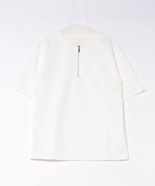Ritzy（リッツィー）の「ハーフジップルーズ半袖 T シャツ（Tシャツ/カットソー・レディース・グレー/ブラック/ホワイト・XL/M/L）」の18枚目の写真