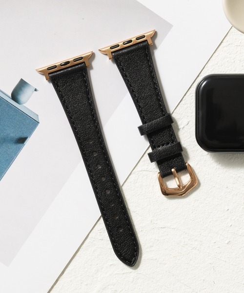 emonique（エモニーク）の「PUレザー アップルウォッチバンド Apple Watch バンド【38mm/40mm/41mm 対応】（デジタル腕時計・レディース・ブラック/ベージュ/ピンク/オリーブ/グレー系/ホワイト/ブラック系/ブラウン/ブラウン系/ホワイト系・38）」の4枚目の写真